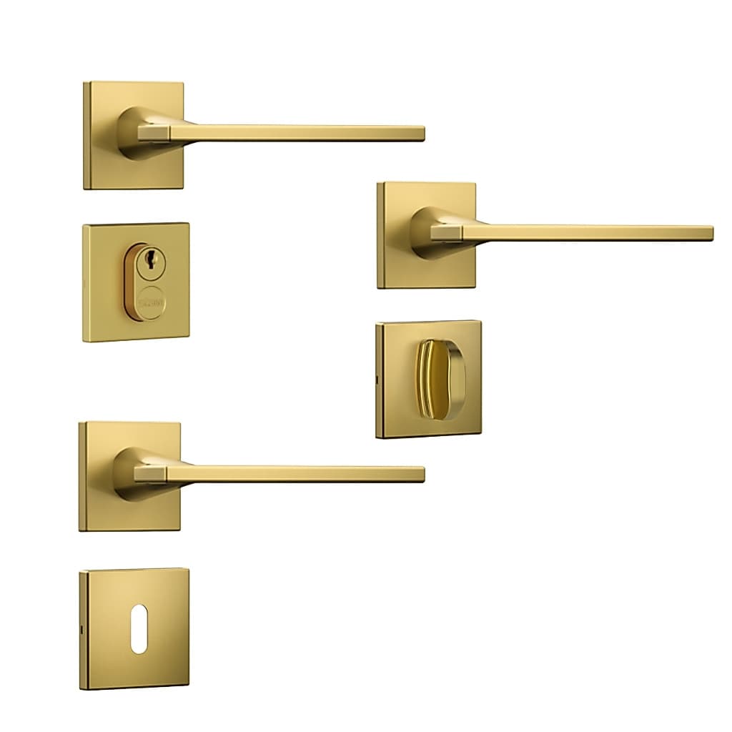FECHADURA PORTA STAM DOURADA GOLD CLASSIC 3000 40MM EXTERNA INTERNA E BANHEIRO