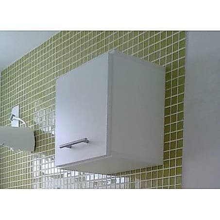 Armário Nicho C/ Porta E Fundo Mdf Branco 40x40x15cm .