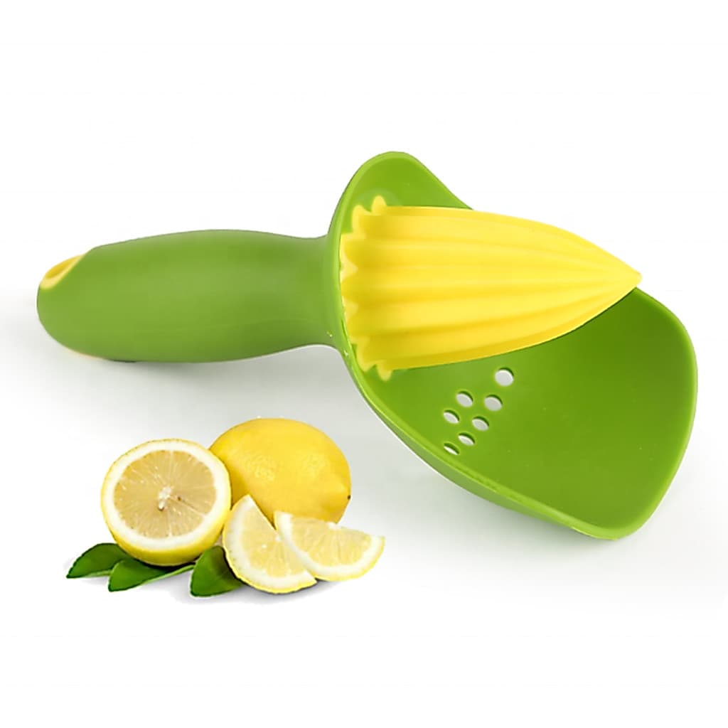 Espremedor Manual de Limão e Laranja, Silicone, com Recipiente Coletor de Sementes, para Cozinha