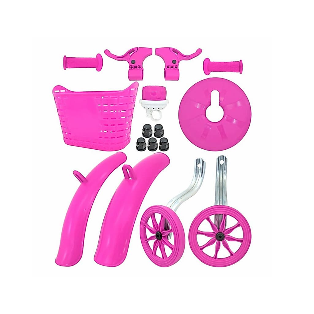 Kit Aro 16 Rosa Acessórios Montagem Bicicleta Infantil Bike - Wester