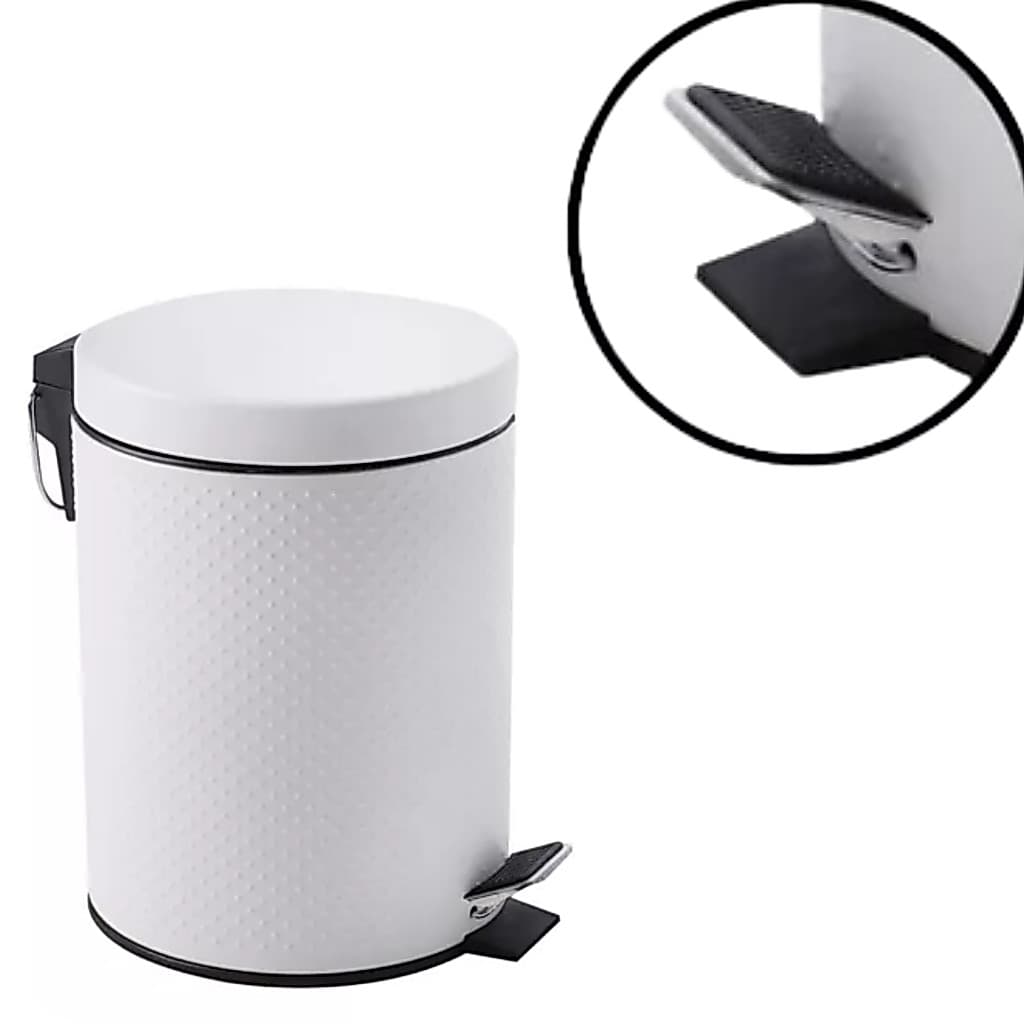 Lixeira Para Banheiro De Inox Com Pedal 5L