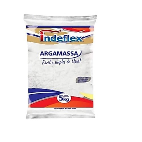 ARGAMASSA 5KG BRANCA MULTIUSO INDEFLEX