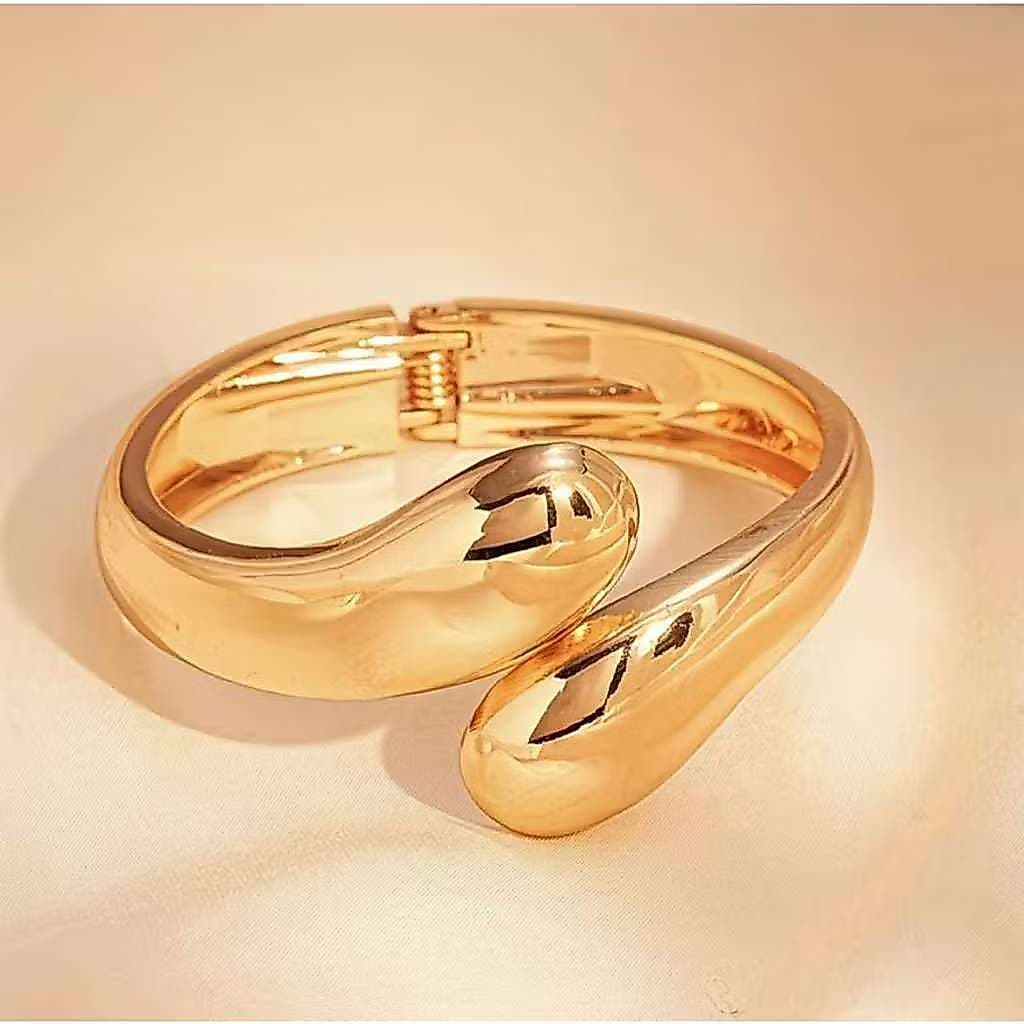 Pulseira Liso ou Fosco Moda Feminina EstiloElegânciaBlogueira Presente para Mulher Cor：prataeouro