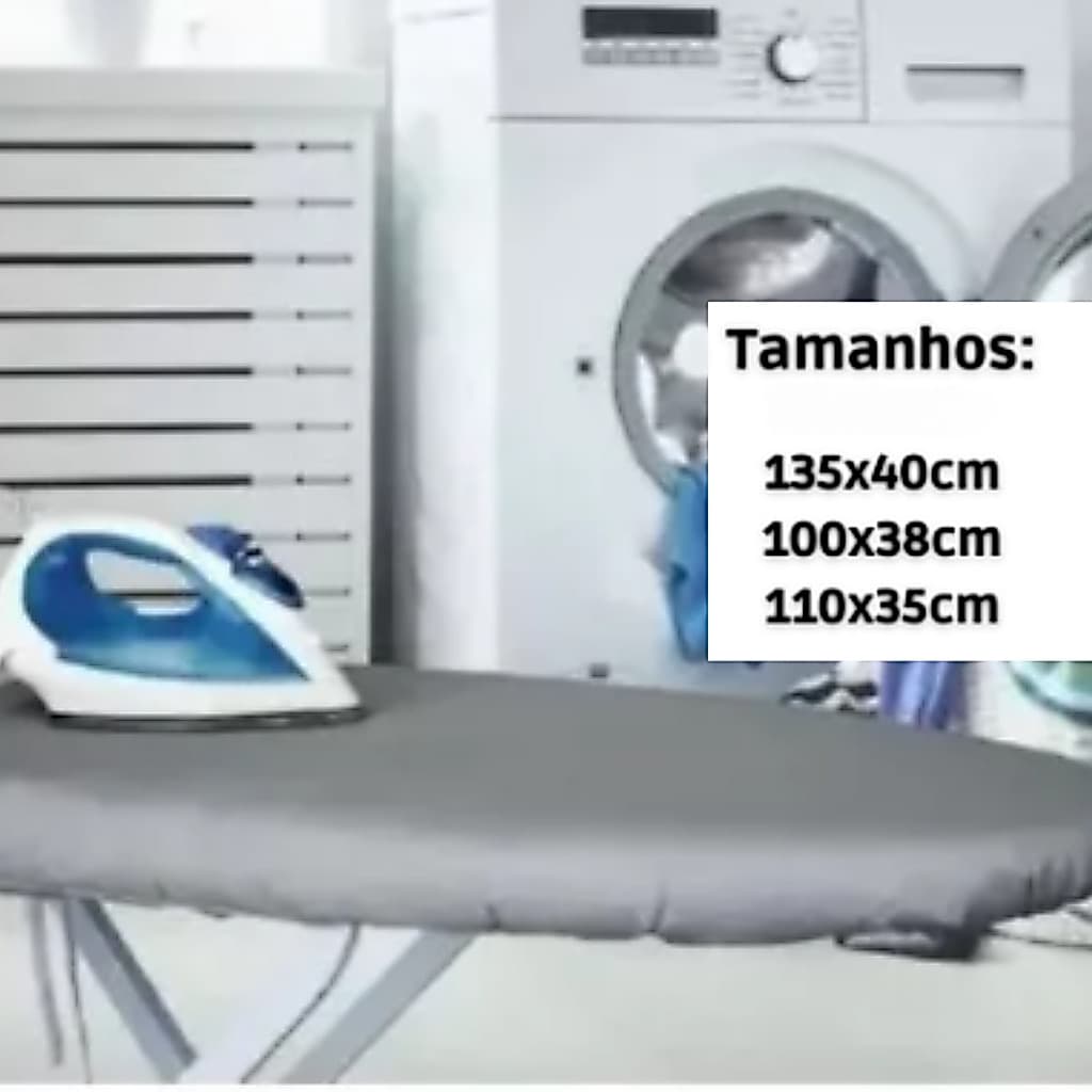 Forro T茅rmico Capa para T谩bua de Passar Roupas V谩riosTamanhos Universal