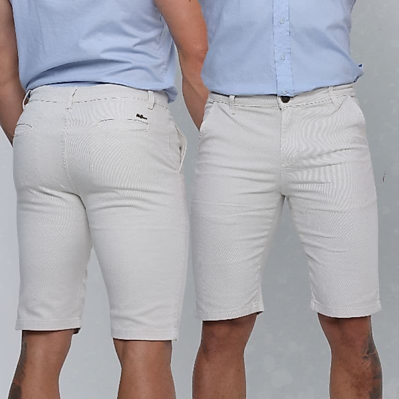 Bermuda Social Sport Fino Masculina Alfaiataria colorida tecido Sarja casual versátil Brim LAYCRA Bermuda Alfaiataria