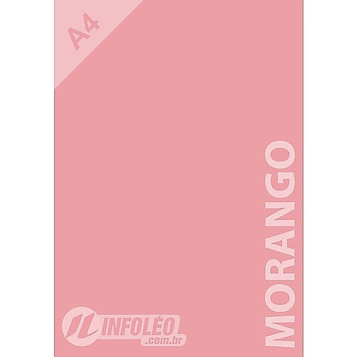 Papel Color Plus A4 180 gramas Morango Candy Dinamarca