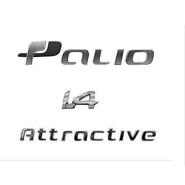 emblema letreiro palio attractive 1.4 cromado 2011 em diante