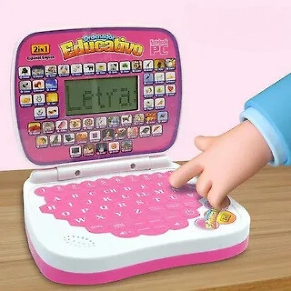 Laptop Brinquedo Notebook Infantil Educativo Interativo 2/1 Inglês E Português