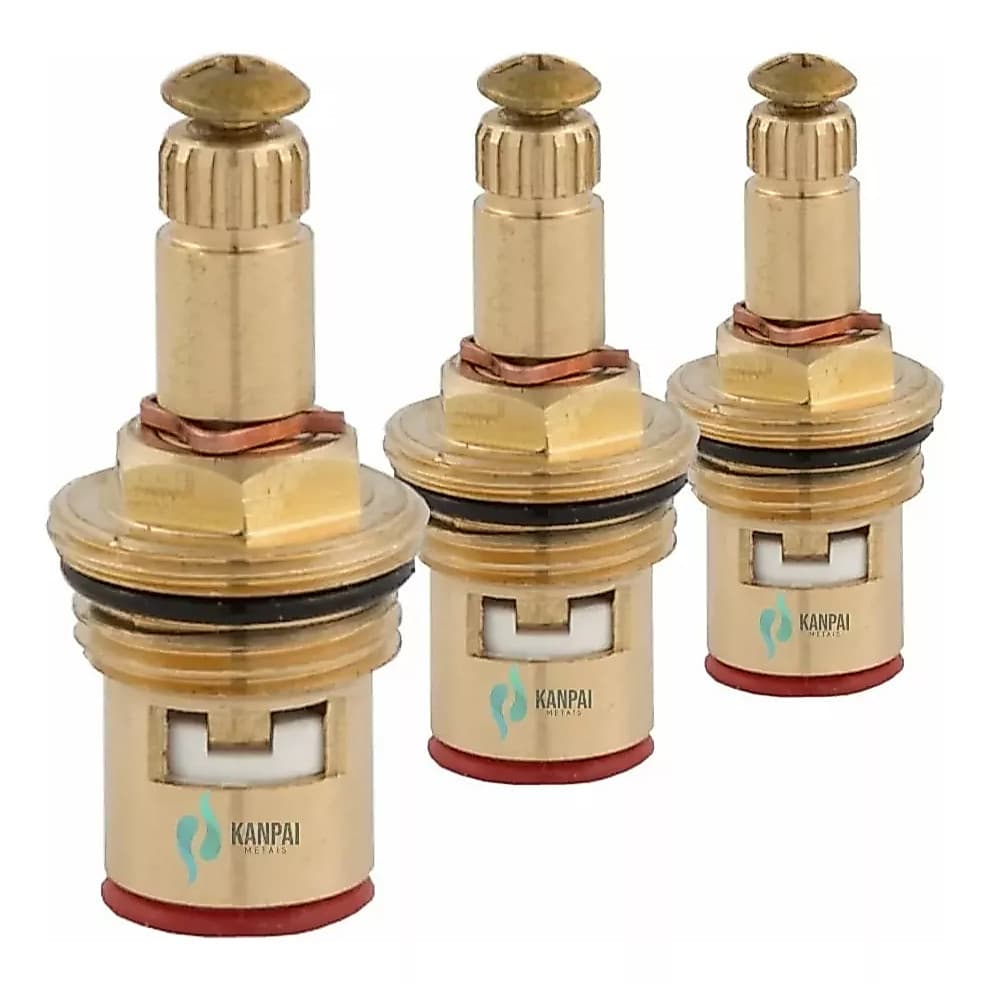 Kit 3 Reparo Para Torneira 1/4 De Volta Cartucho Cerâmico M18 16 Estrias Padrão Deca