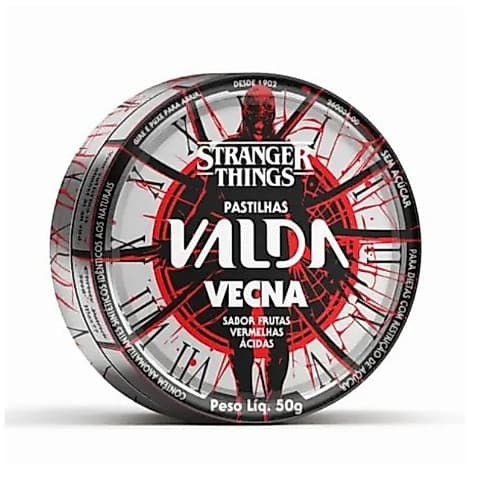 Pastilhas Valda Stranger Things Vecna Frutas Vermelhas Ácidas 50g