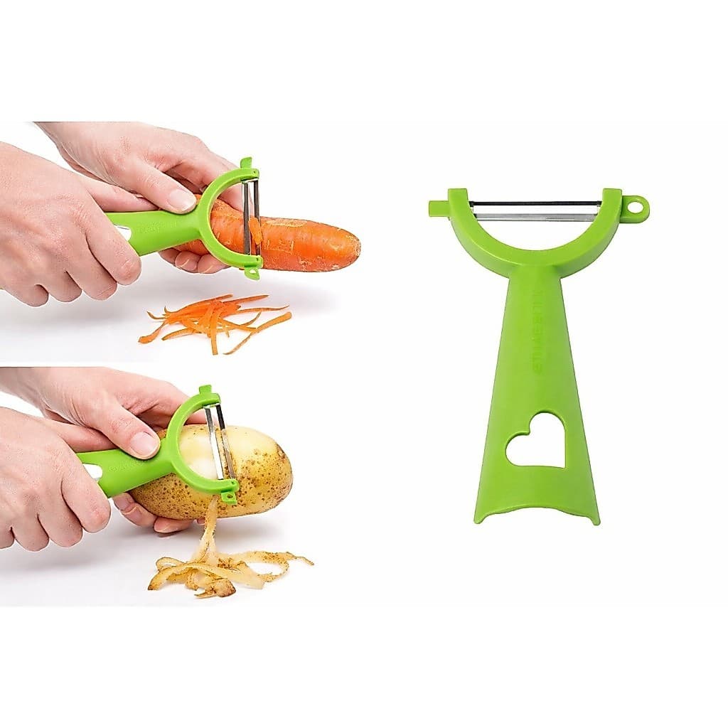Descascador de Legumes e Frutas Tupperware Verde Geração I Original Cozinha Prática