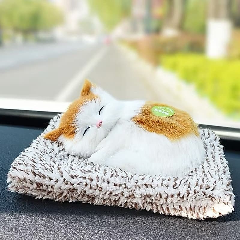 Promoção Boneca Animal De Pelúcia Gatos E Cachorro  Dormindo Brinquedo Com Som Para Crianças( enviar Cor aleatório)