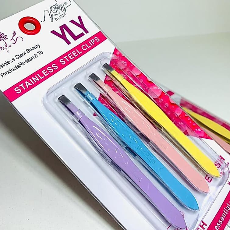 Kit de Pinças para Sobrancelha – Coloridas