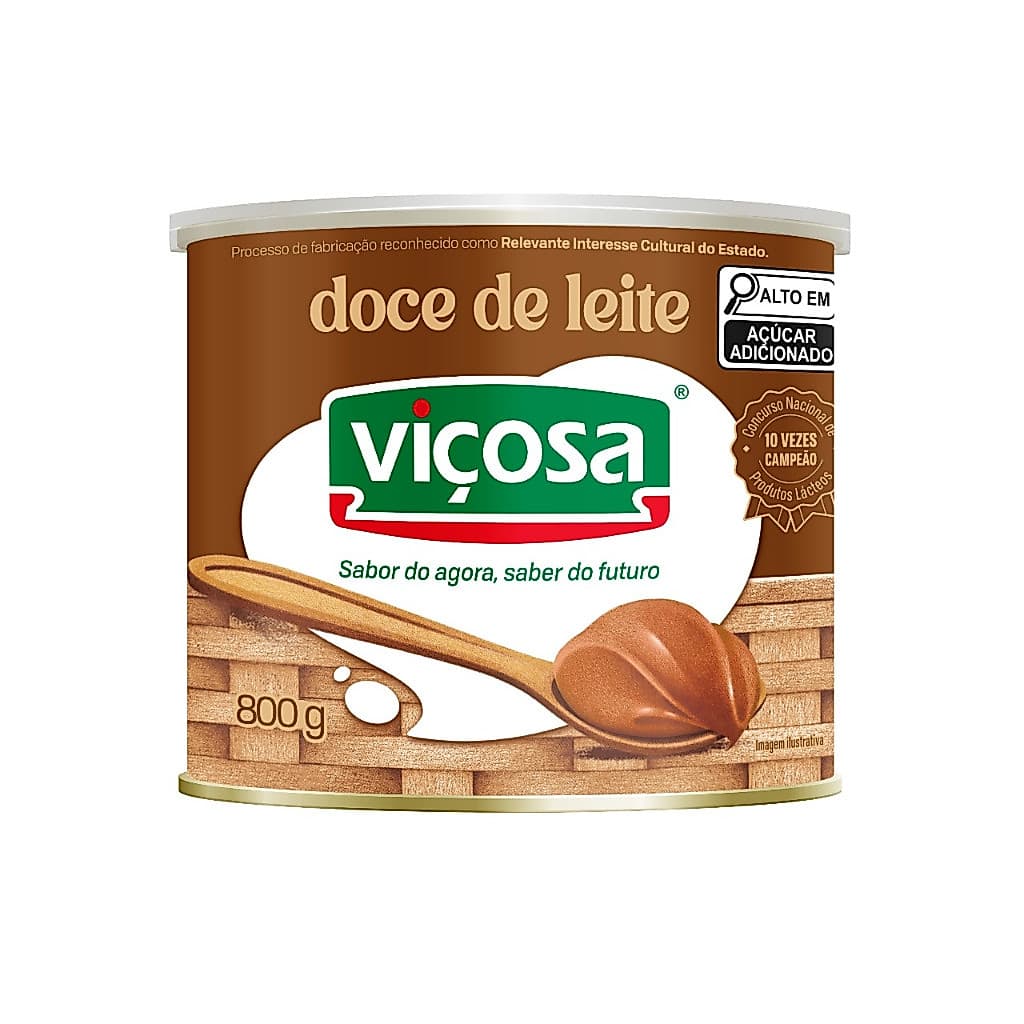 Doce De Leite Viçosa Cremoso Tradicional Lata 800g