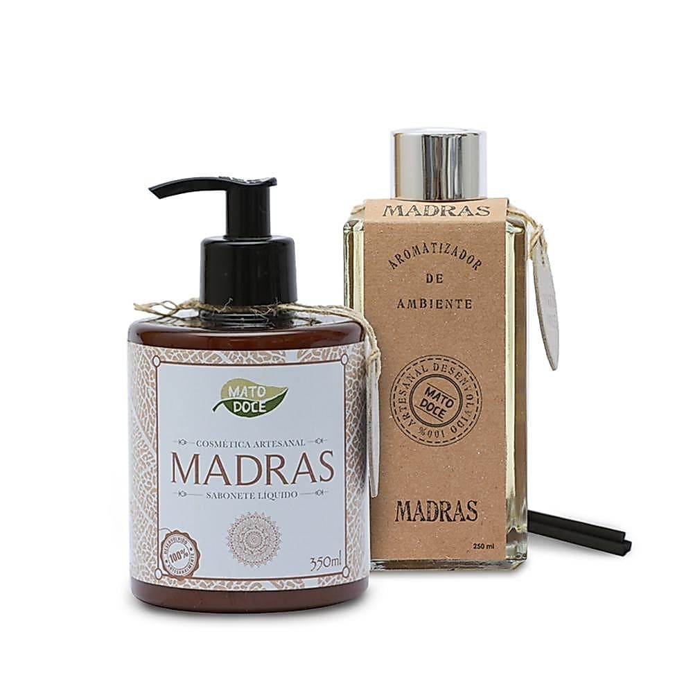 Kit Sabonete Líquido Artesanal e Difusor Varetas Aromatizador Presente