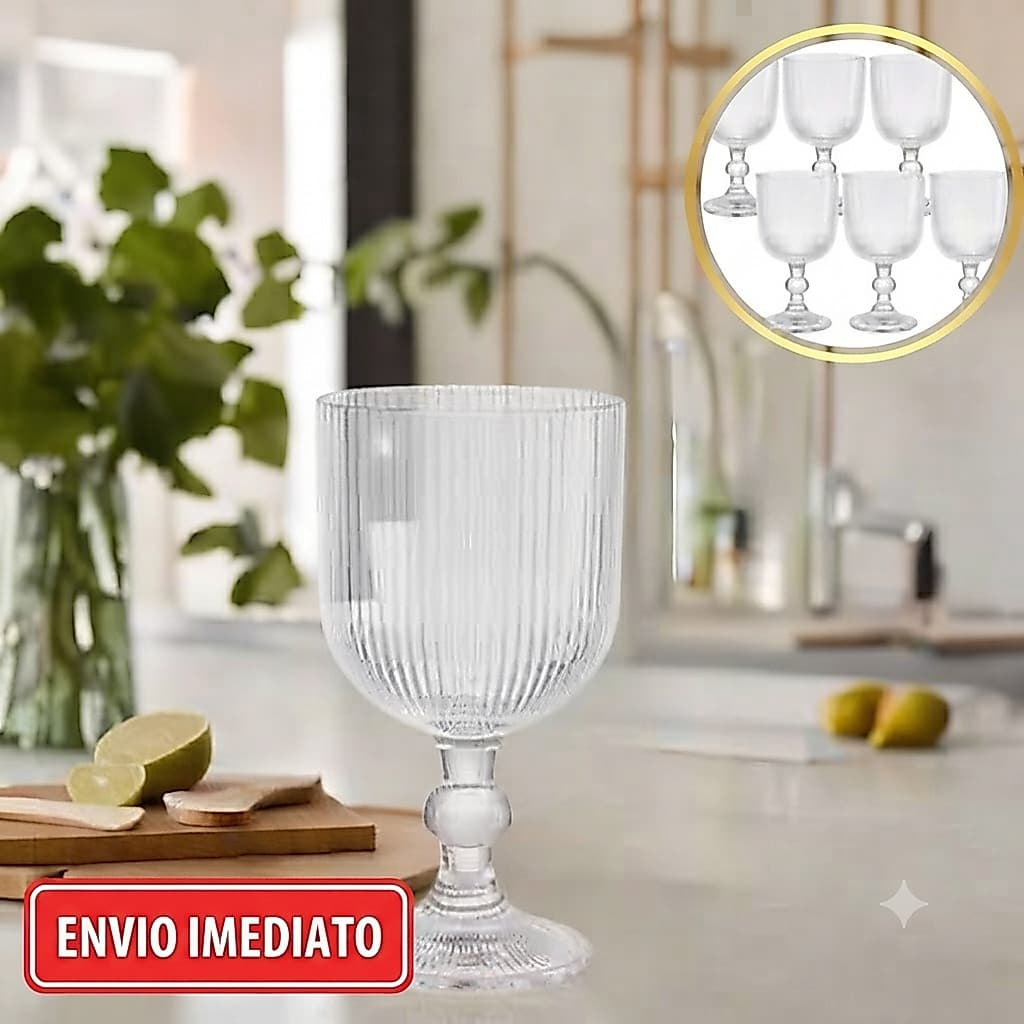 Jogo 4 Taças Cameratta Vidro