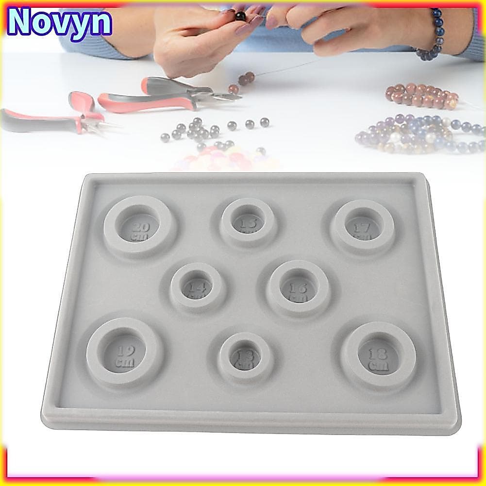 HURRISE Placa de design de pulseira com miçangas flocadas, bandeja organizadora de joias, ferramenta artesanal (placa