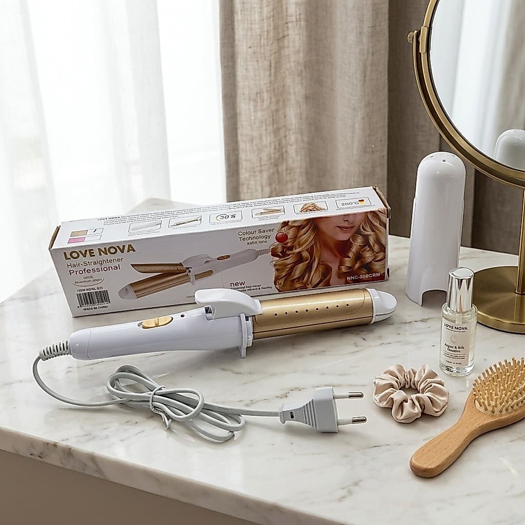 Prancha Alisadora Mini Chapinha e Modelador de Cachos 2 em 1 Bivolt para Retoque Rapido