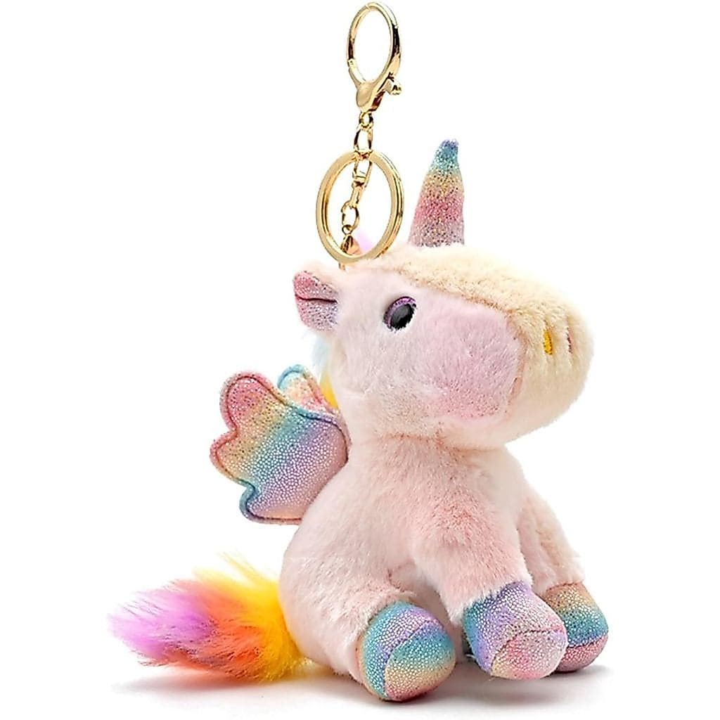 Chaveiro de Unicórnio de Pelúcia, Animais de Pelúcia, Chaveiros, Ornamentos para Mochilas, Pingente de Chaveiro, Rosa