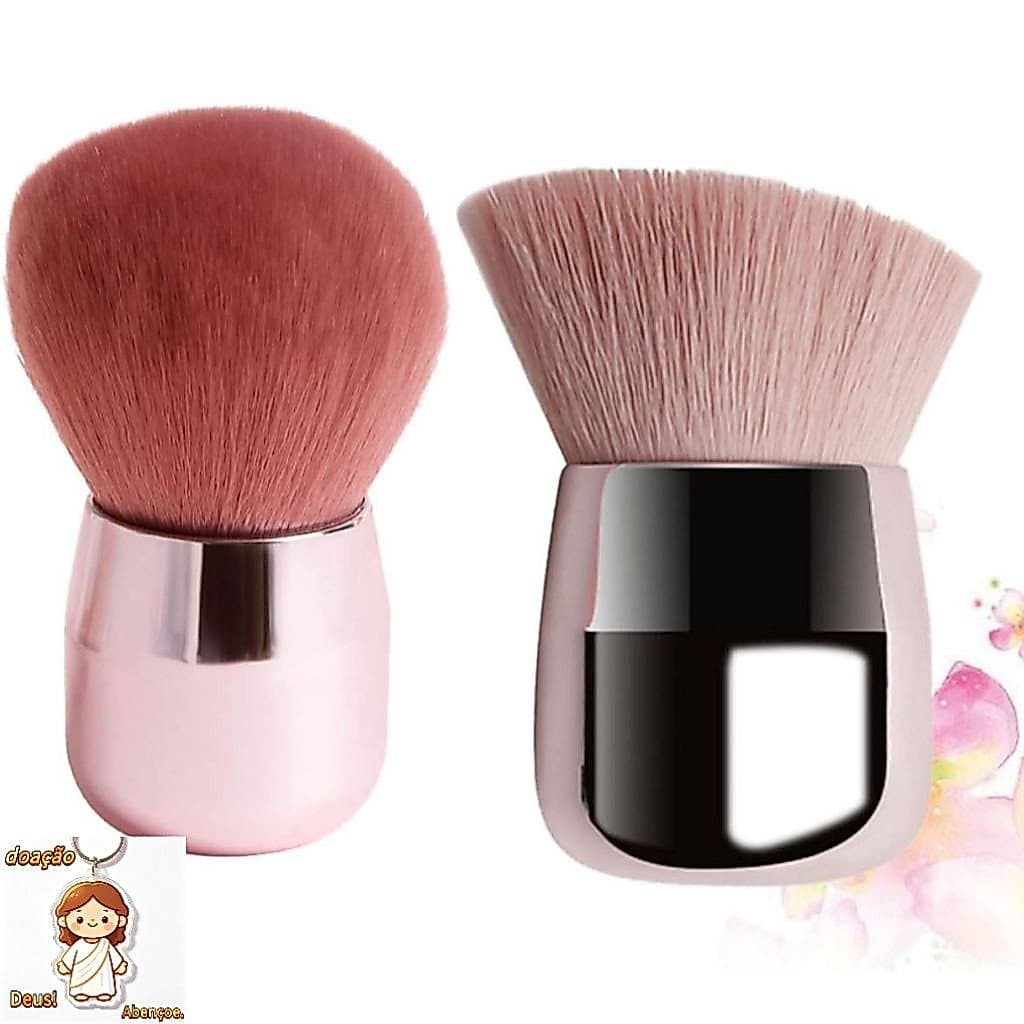 Pincel Kabuki Maquiagem Profissional Base Pó Blush Macio