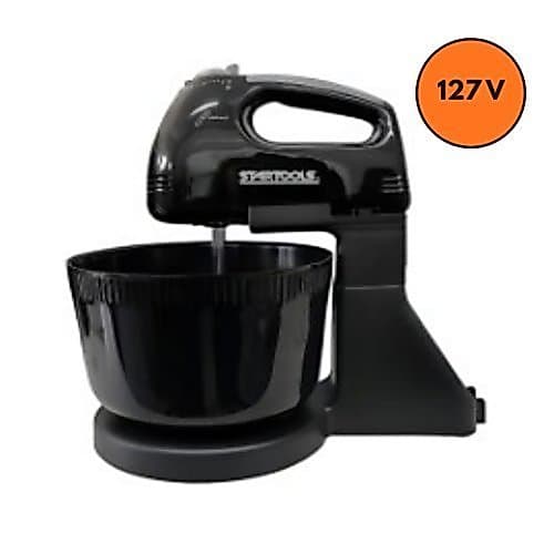 Batedeira Eletrica Potente Balde 2 Litros Preta Facil Limpeza 127v