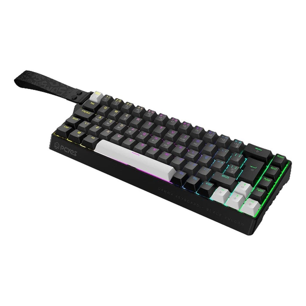 Teclado Magnético Gamer 8000Hz Rapid Trigger 0.01mm PCYES Gamma Black Vulcan PMGMBV 69 Teclas RGB USB-C