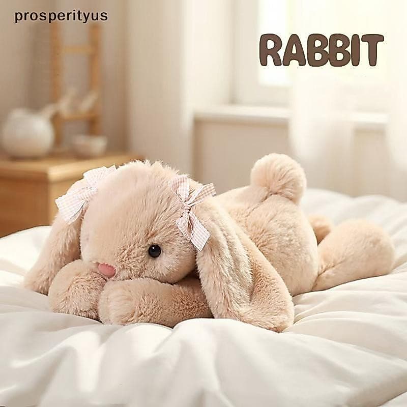 [prosperityus] Jimny Plush Soft Stuffed Orelhas Longas Boneca Coelho Engraçado Bebê Dormindo Companheiro Decoração De Qu