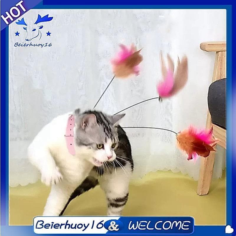 Brinquedos De Treinamento De Varinha De Teaser Rosa Com Coleira De Animais De Estimação De Sino Para Gatos