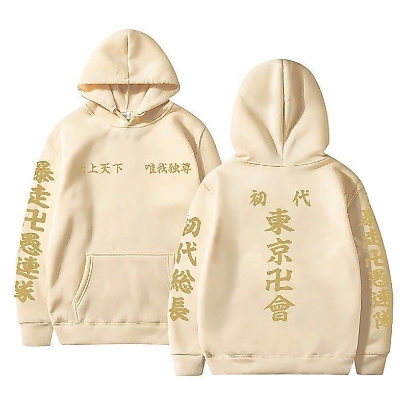Tokyo Avengers Manjiro Mikey Fleece-Fleece moletom com capuz estampado transfronteiriço moletom com capuz de anime.