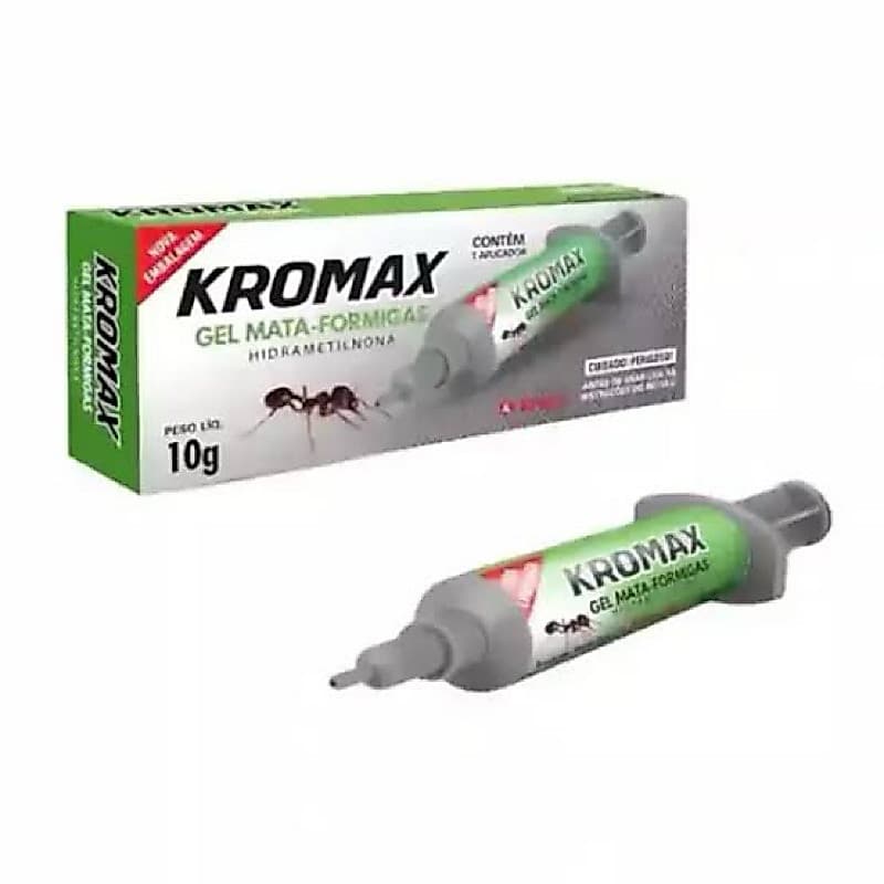 Kromax Gel Mata Formiga 10g com Ação Lenta para Eliminar toda a Colônia