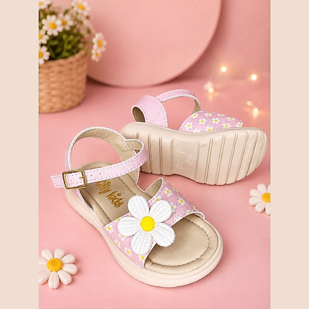 Sandália Margarida Infantil menina delicado com brilho feminina Promoção verão