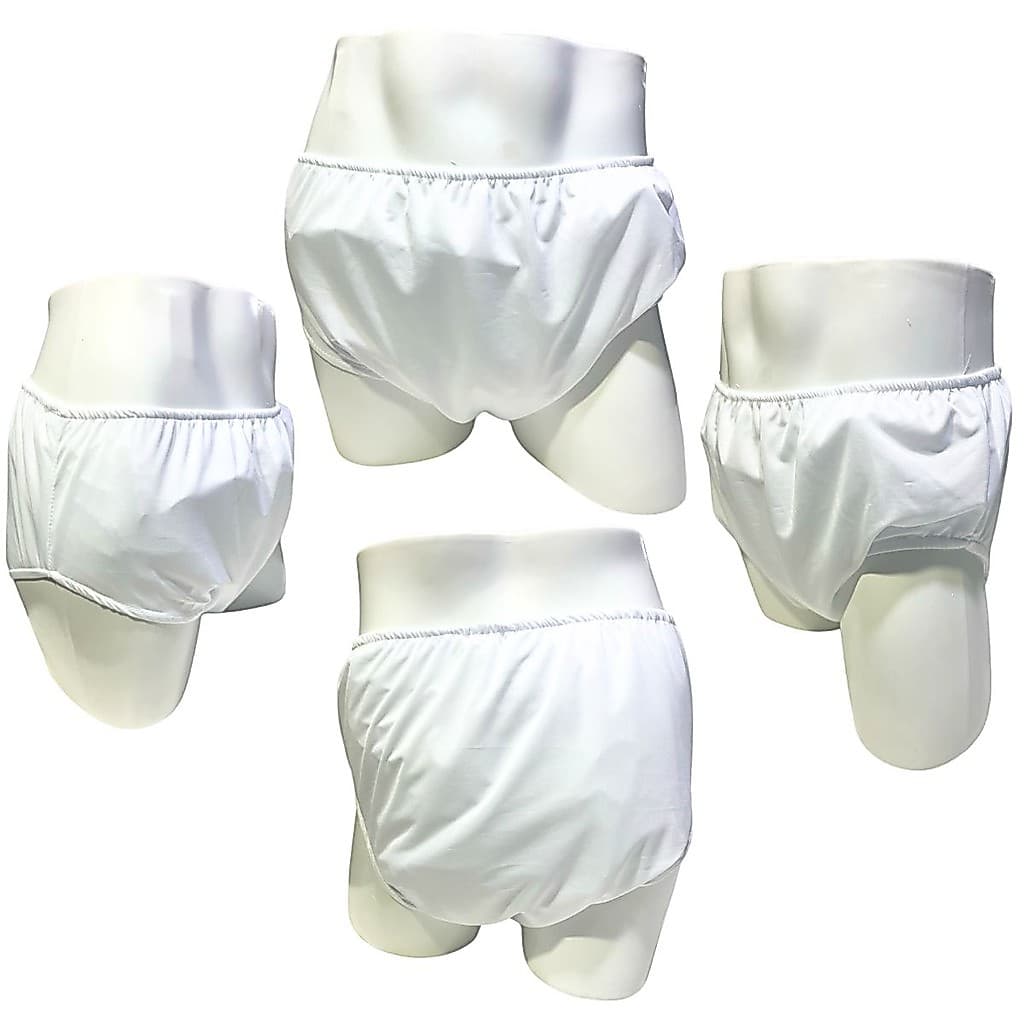 Kit 2 Fralda Plastica Geriatrica Reutilizável S/Botão 2und