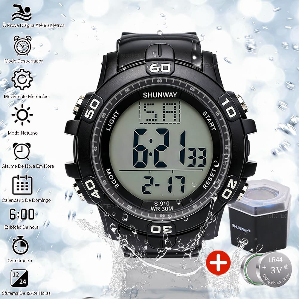 Relogio Original Digital Militar Espotivo Masculino A Prova d'água Relógio De Pulso Masculino