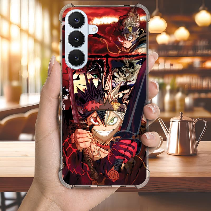 Capa Capinha GALAXY A20 A16 A15 A14 A13 A12 A11 A10 A05 Anti-impacto Personalizada anime ASTA BLACK 3419