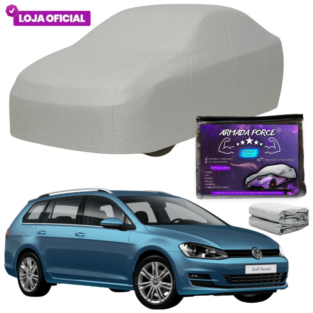 Capa Cobrir Passat Perua ARMADA FORCE Sem Forro Impermeável 100% Protege Sol Chuva Poeira Anti-UV