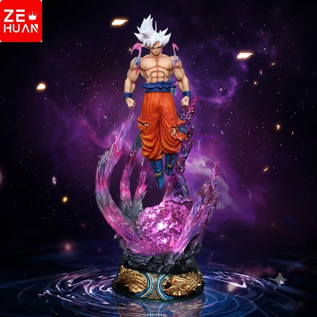 Action Figure Goku Ultra Instinto Articulado Dragon Ball Colecionável 30cm