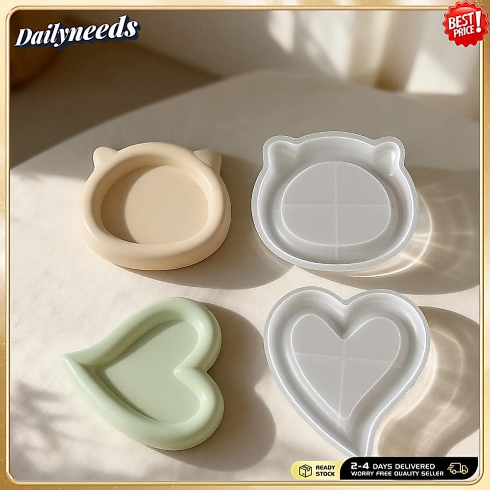 Molde De Resina De Silicone Seguro Flexível Diy Artesanato Bpa Livre Brilhante Para Sala De Estar Decoração Casa Mesa De