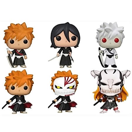Boneco Colecionável Bleach COM CAIXA Personalizada, Ichigo, Rukia, Anime