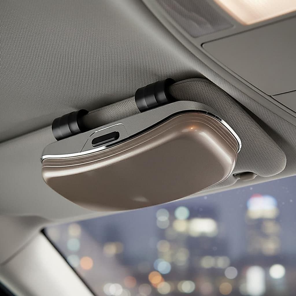 Suporte De Óculos De Sol Para Viseira De Carro , Ajuste Universal , Fácil Alcance , Caixa De Armazenamento , Economia De