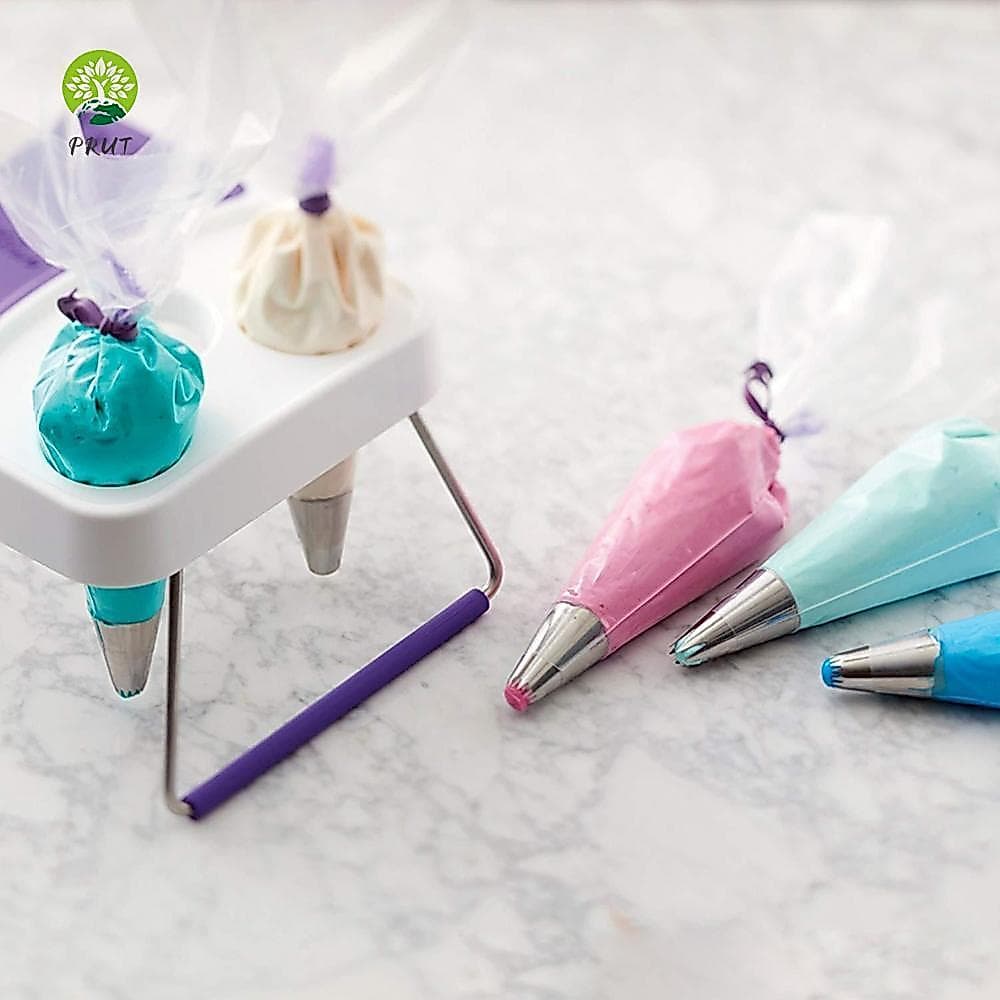 Laços De Saco De Confeiteiro De Silicone Reutilizáveis : Ferramenta De Decoração Sem Vazamento Para Doces Perfeitos !
