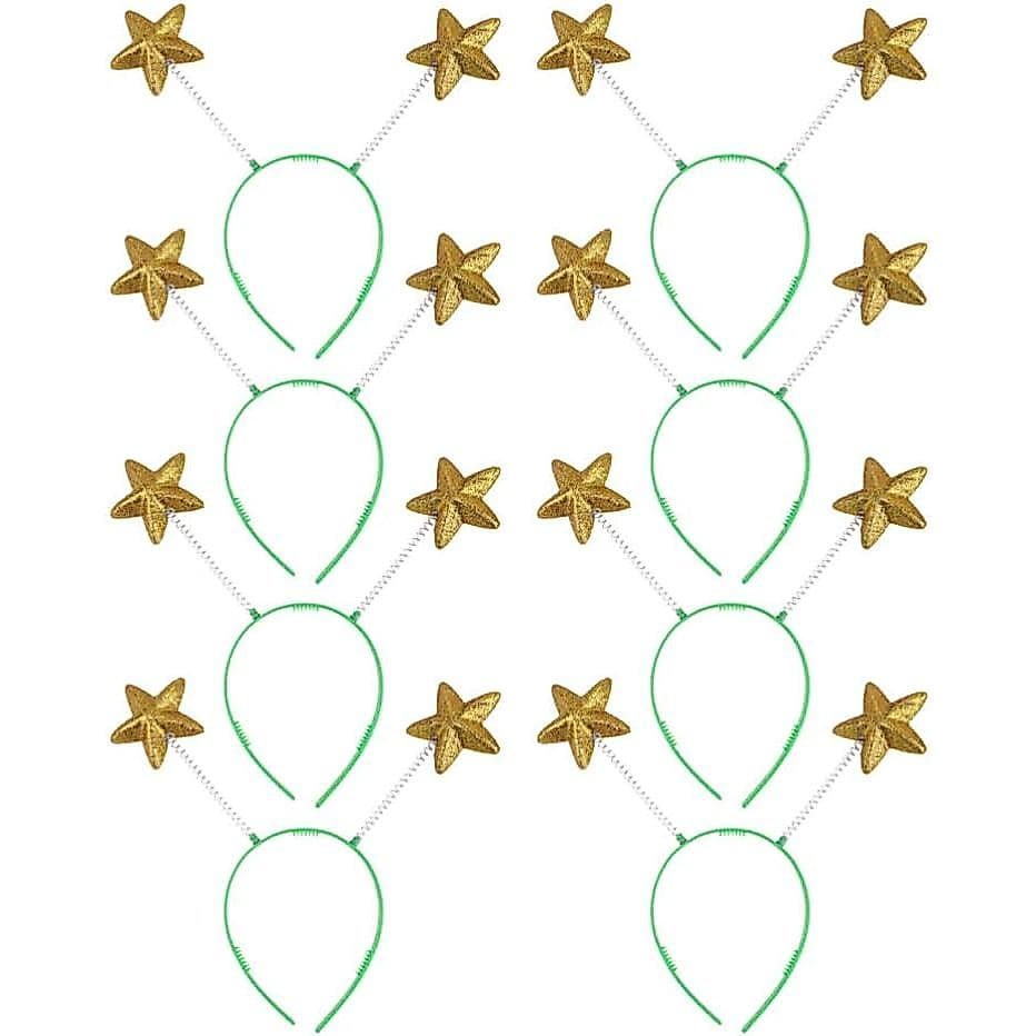 Lurrose 8 peças de Acessórios de Cabeça: Tiara de Estrela, Tiara de Antenas de Alienígena, Tiara de Marte, Acessórios Di
