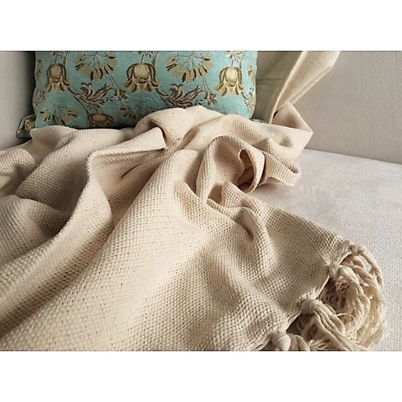 Manta Para Sofá 2,50x1,80m Decoração Promoção Cru