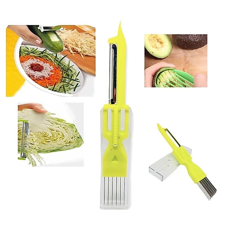 Fatiador De Legumes Verduras Cortador Corta Tudo Couve Fina Utensílio de Cozinha Pratico