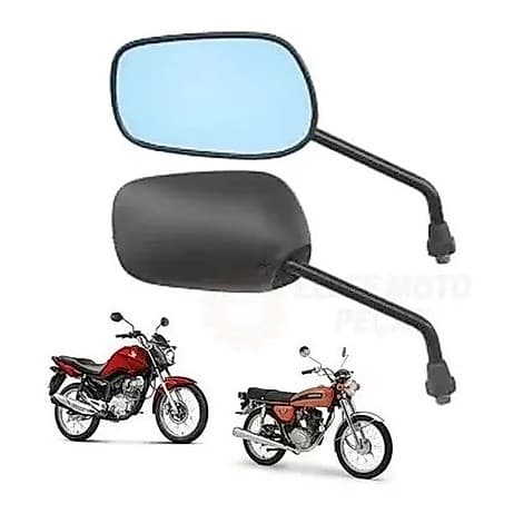 Retrovisor Mini Cg Titan 2000 Par Espelho Quadd Moto - Awa