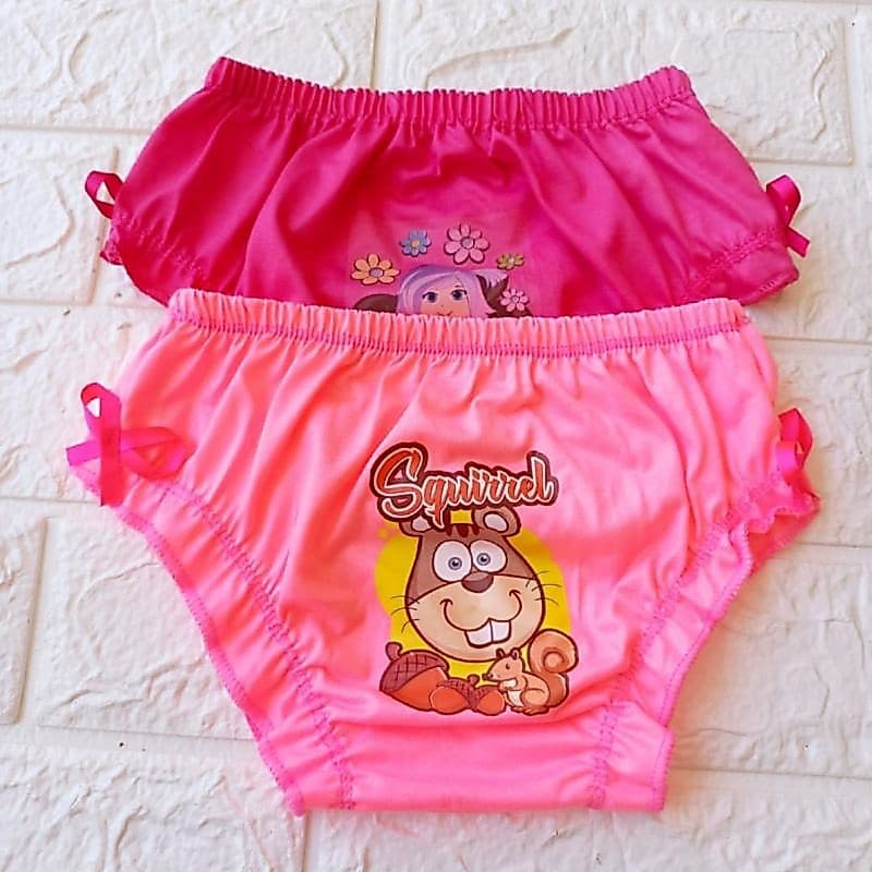 12 Calcinhas Infantil Menina Frufru Algodão Feminina Roupa De Menina