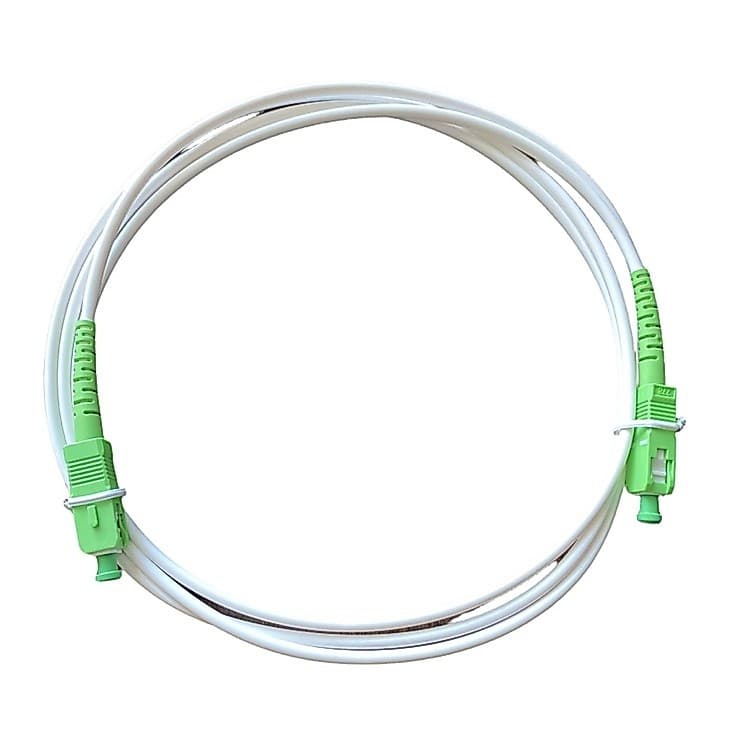 kit com 4 Cabo Cordão Fibra Óptica Patch Cord Conector Sc-apc 1,5m