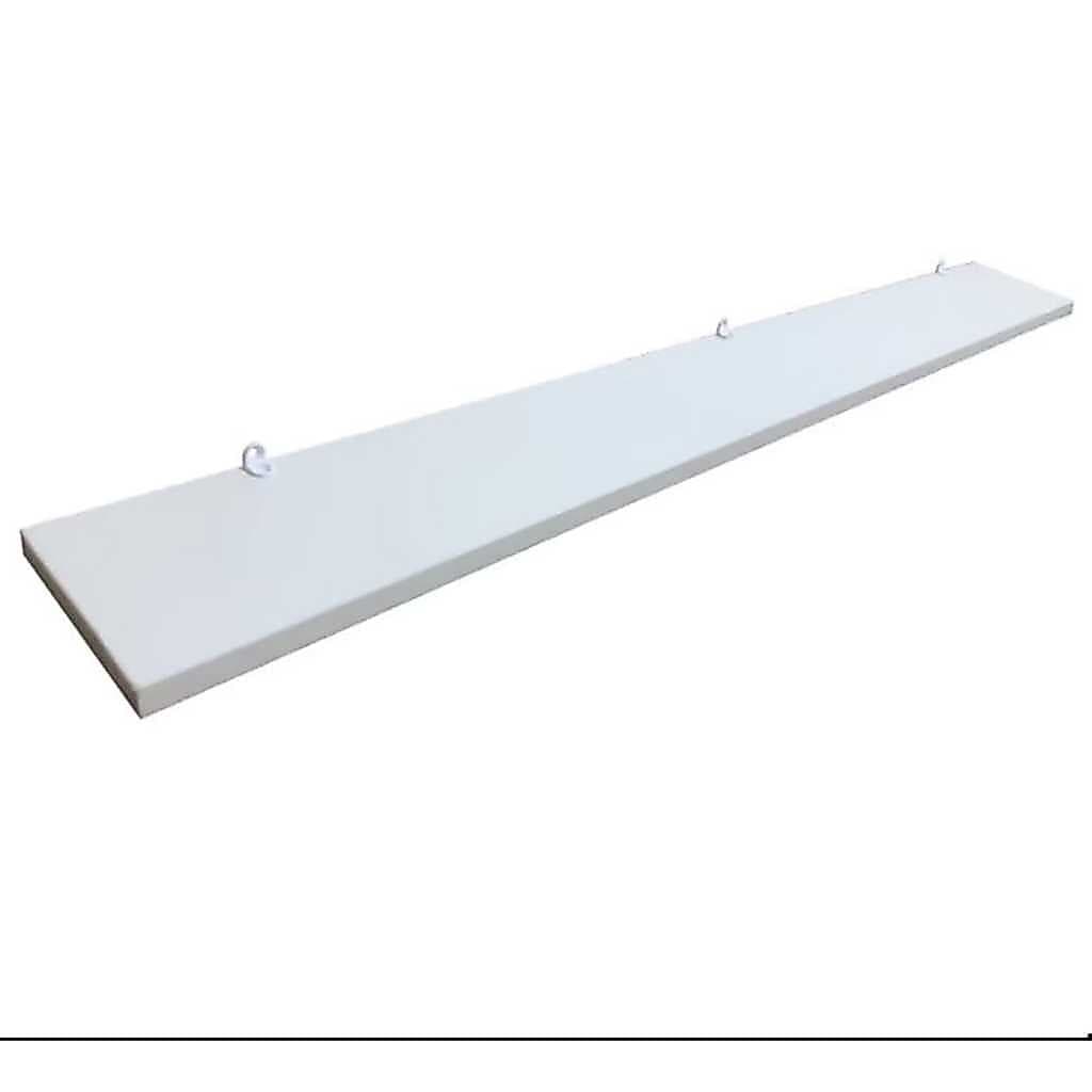 1 Prateleira Branca 90X10 Com Suporte Flutuante Mdf Organizadora Decoração Cozinha Quarto Banheiro