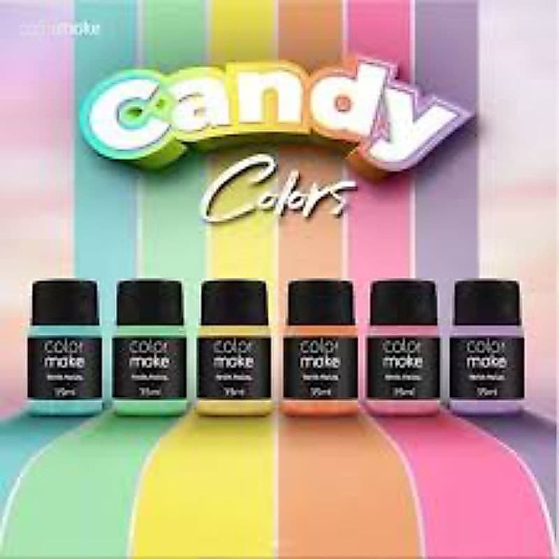TINTA CORPORAL LÍQUIDA CANDY COLORMAKE COM 6 CORES