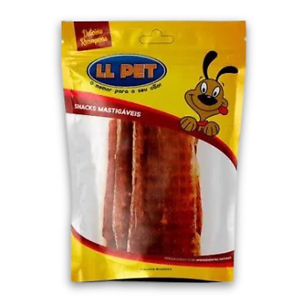 Petisco Pet Cães Cachorros Snack Chips Bovino Esôfago Desidratado 5 unidades