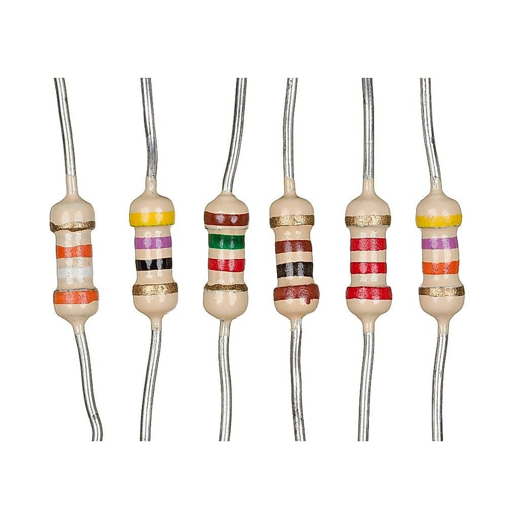 KIT DE RESISTORES CR25 1/4W - 560R - 1K - 2K2  - 4K7 - 6K8  / 100 UNIDADES DE CADA